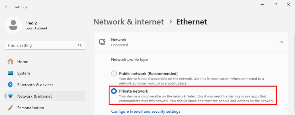 Change Network Location To Private 2